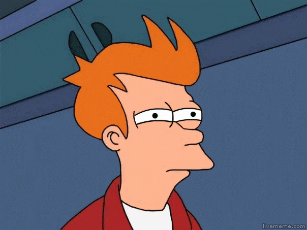 Fry suspicious gif