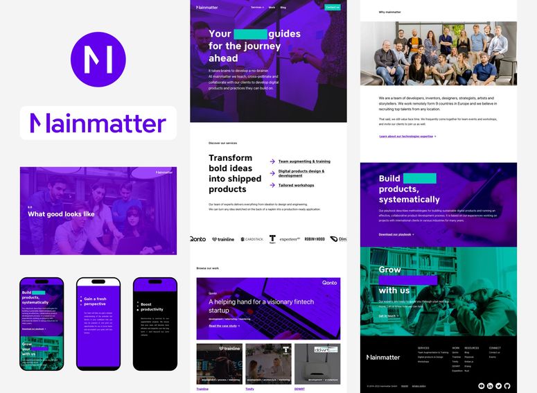 The Mainmatter visual identity